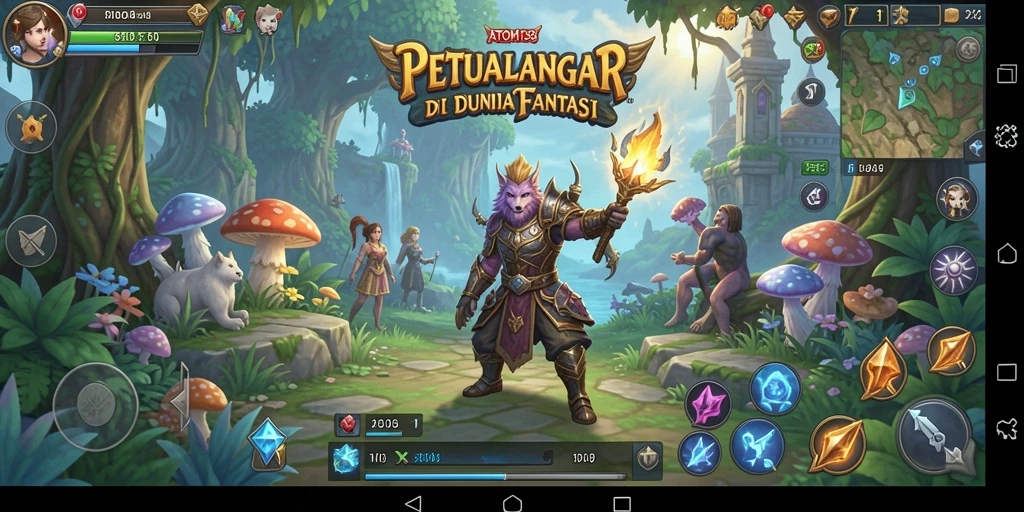 Tampilan gameplay ATOM138 yang memukau dan seru.