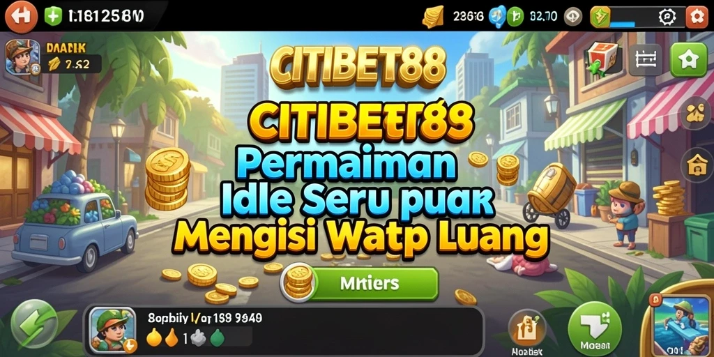 Screenshot menunjukkan gameplay seru CITIBET88 dengan berbagai karakter.