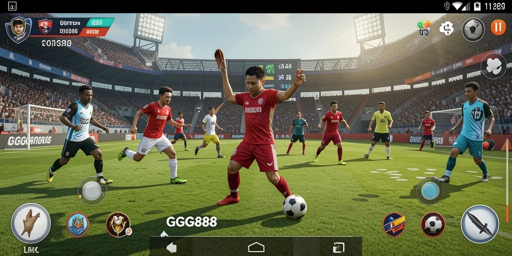 Screenshot permainan GGG888 yang menampilkan aksi seru dalam olahraga.