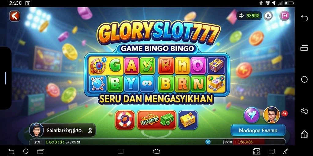 Tampilan menarik dari gameplay Bingo di GLORYSLOT777.