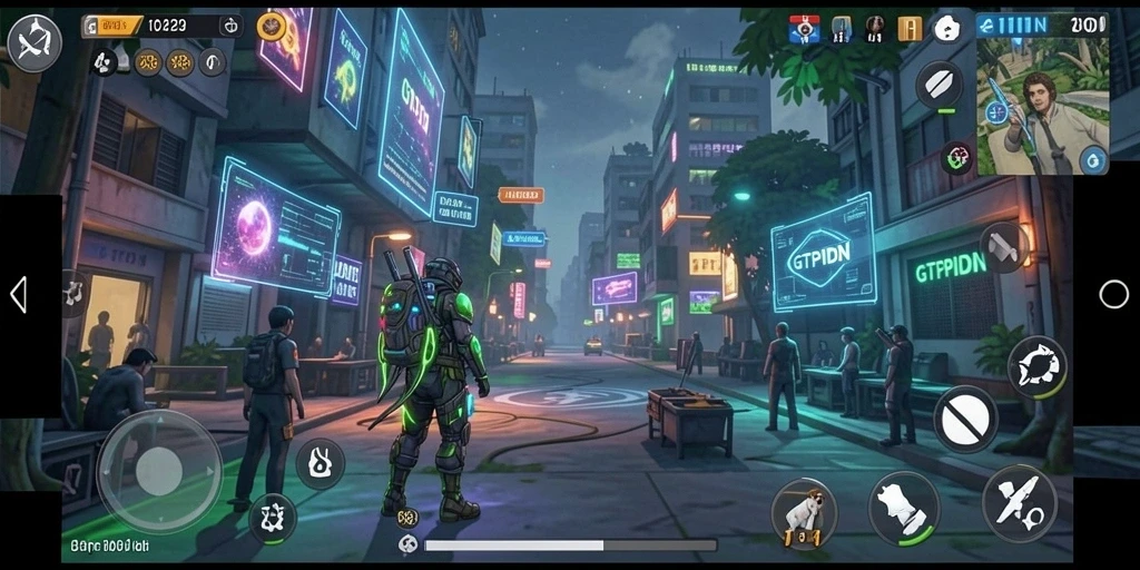 Tampilan utama GTPIDN yang menarik dan interaktif dalam gameplay Simulation.