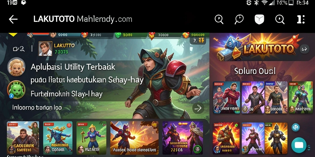 Tampilan antarmuka utama LAKUTOTO yang intuitif dan fungsional.