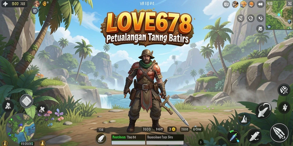 Screenshot gameplay LOVE678 menunjukkan petualangan seru di dunia yang luas.
