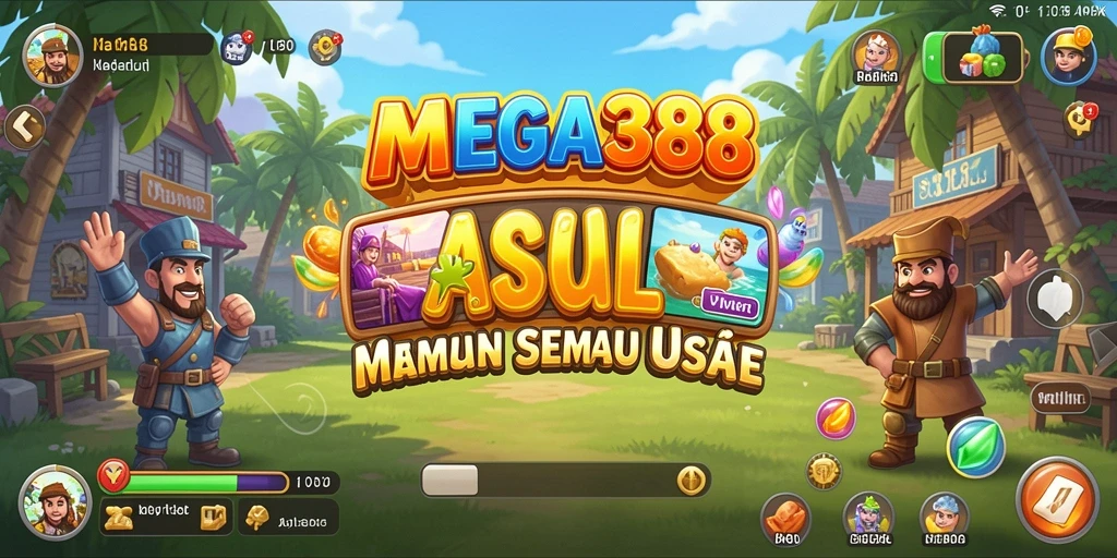 Tangkapan layar gameplay MEGA388 yang penuh warna dan mengasyikkan.