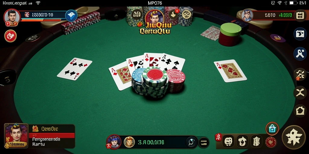 Screenshot MPO76 menampilkan gameplay seru QiuQiu.