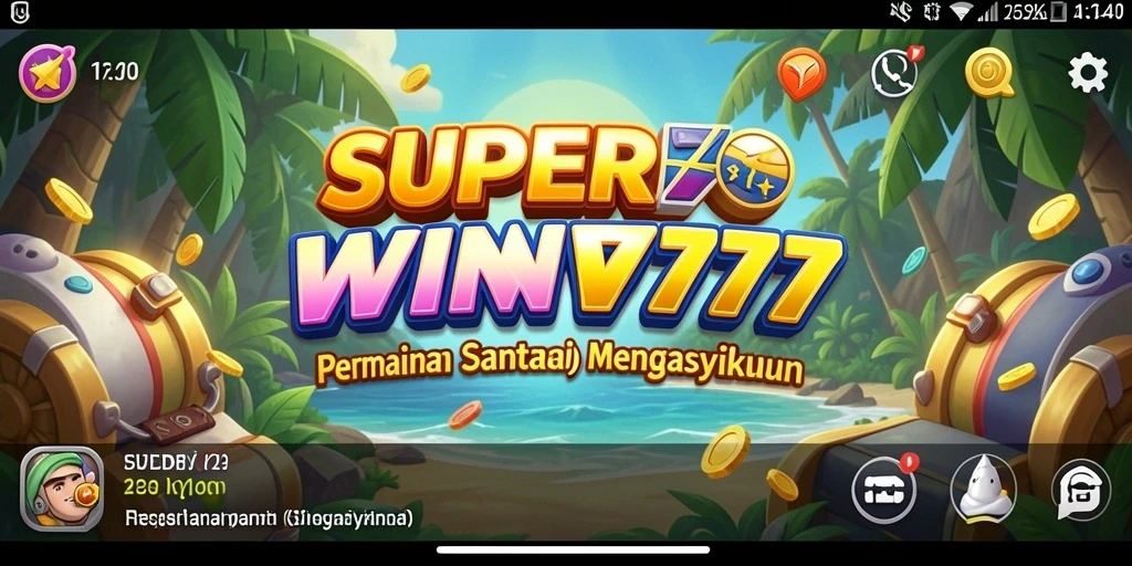 Tangkapan layar gameplay SUPERWIN777 yang menampilkan keseruan bermain.