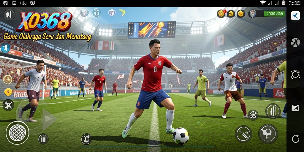 Tampilan gameplay seru dari XO368 yang penuh aksi olahraga.